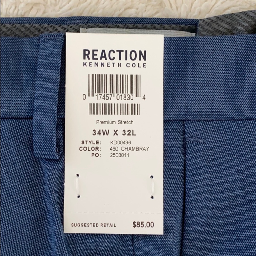 Reaction Kenneth Cole Stretch Slim Fit Pant - Picture 6 of 7
